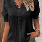 🎁✨Hot Sale🔥V Neck Plain Lace Elegant Shirt✨🎁