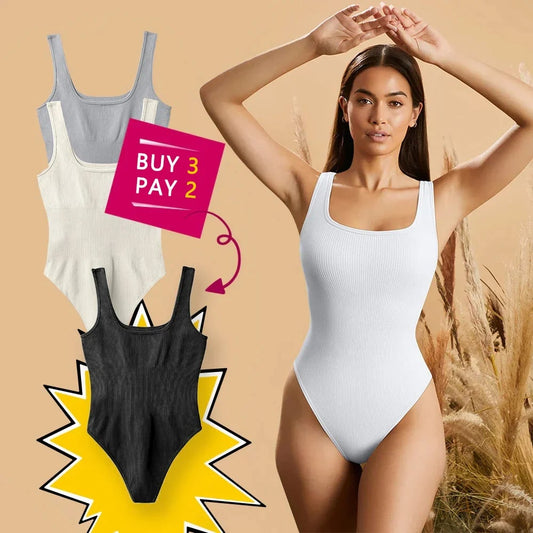 🔥Summer Sale - Comfy Bodysuit Shapewear (Buy 2 Get 1 Free)